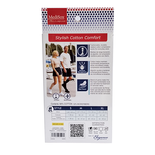 Calcetín para varices caballero 15-20 mmhg
